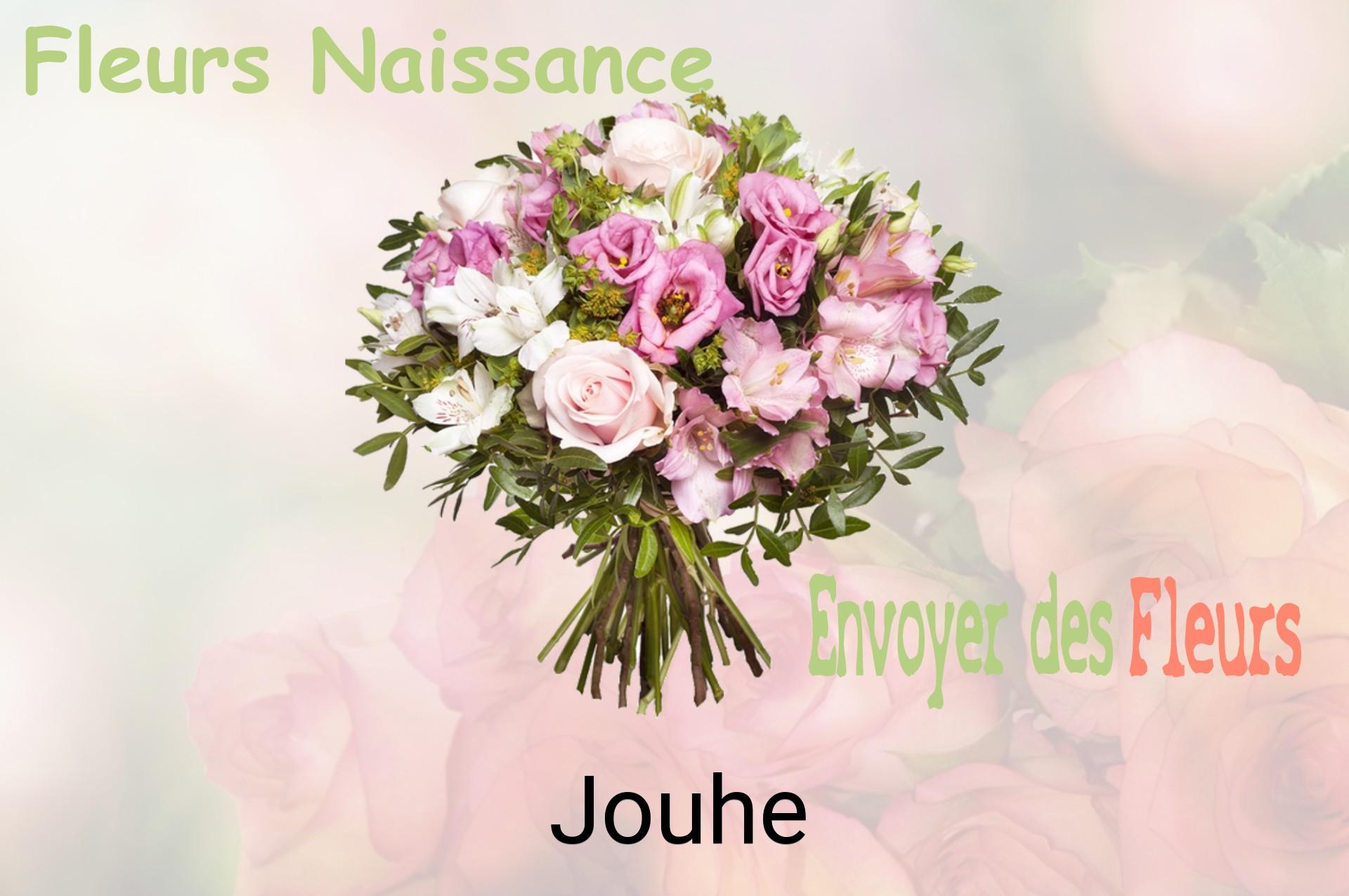 Bouquet de fleurs de naissance livré à Jouhe